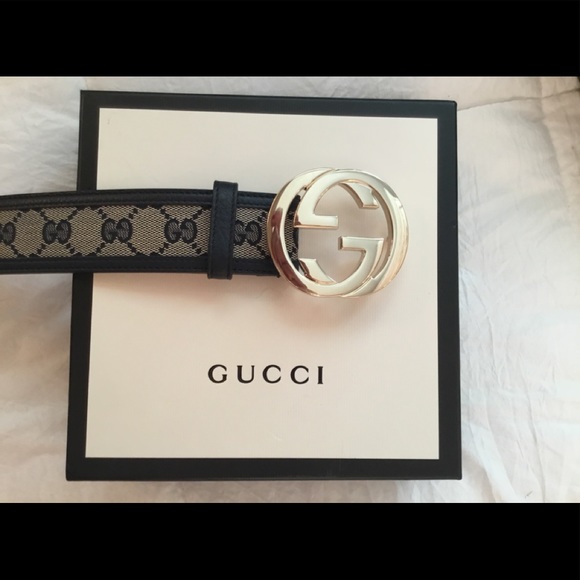 Gucci Belt/ Blue and Gray - Picture 2 of 12
